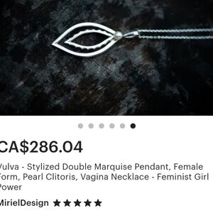 Feminist Vulva Necklace Pendant